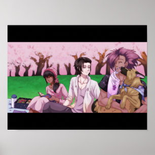 Cherry Blommar Picnic Poster