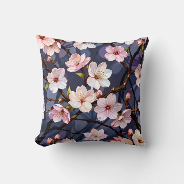 Cherry Blommar Pillow. Kudde (Framsida)