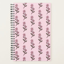 Cherry Blommar Planner - Rosa Mönster