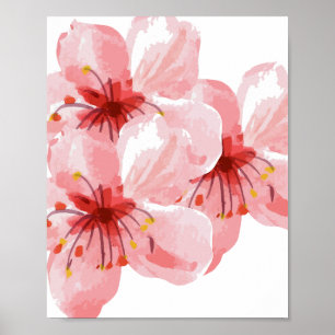 Cherry Blommar Poster