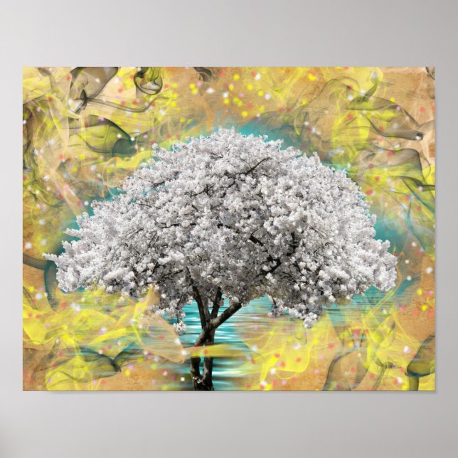 Cherry blommar poster (Framsidan)
