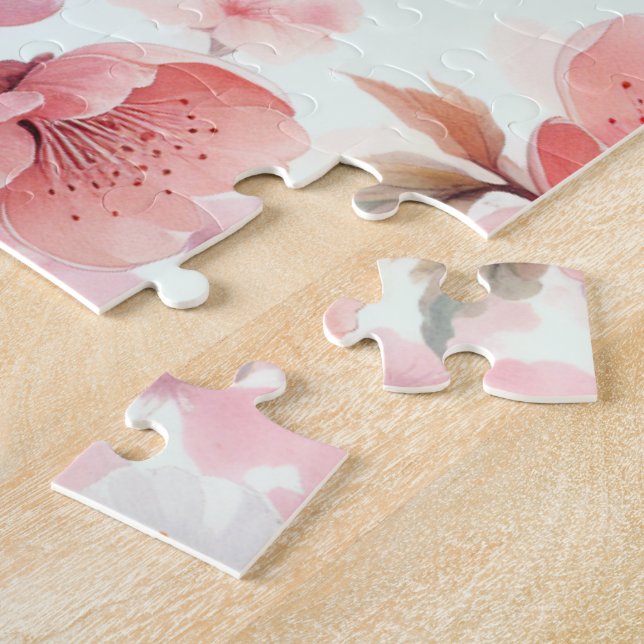 Cherry Blommar Pussel (Sidan)