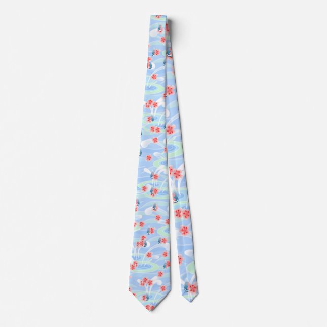 Cherry Blommar Rainstorm Tie Slips (Framsida)