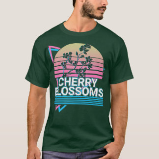 Cherry Blommar Retro Premium T Shirt