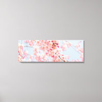 Cherry Blommar Ro Blue Gallery Wrap Canvas