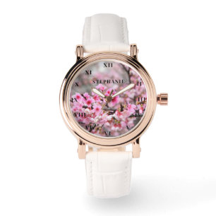 Cherry Blommar Rosa Flower Sakura Springtime Armbandsur