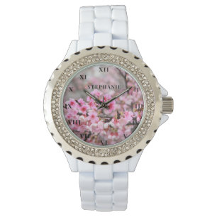 Cherry Blommar Rosa Flower Sakura Springtime Armbandsur