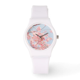 Cherry Blommar Rosa Flowers Watch Armbandsur