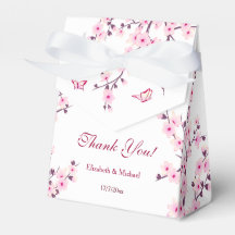 Cherry Blommar Rosa White Personligt bröllp