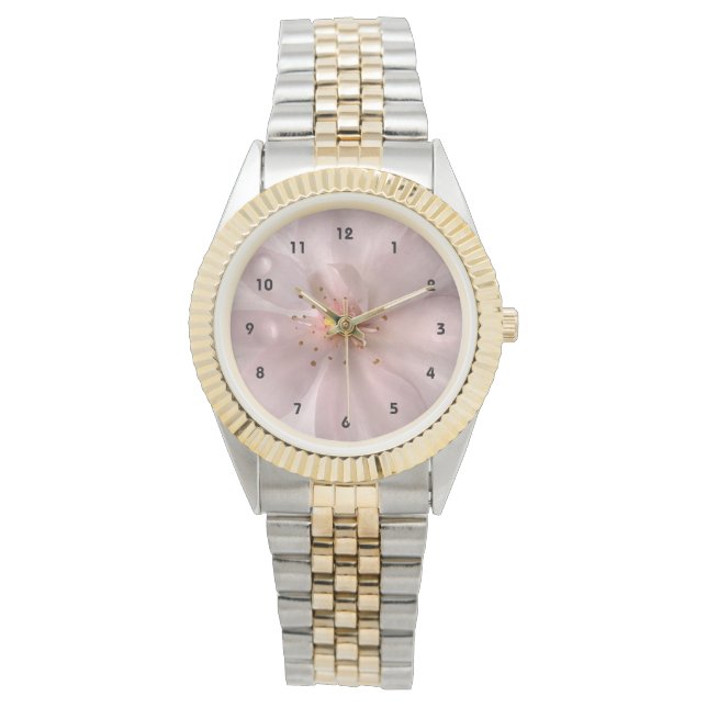 Cherry Blommar Sakura Flower Watch Armbandsur (Framsida)