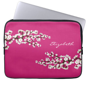 Cherry Blommar Sakura Laptop sleeve (fuschia)