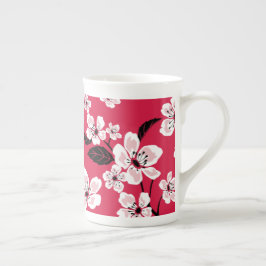 CHERRY BLOMMAR - SAKURA (RED) BENPORSLIN MUGG