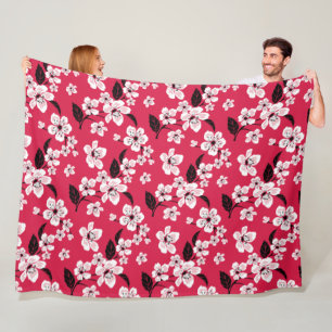 CHERRY BLOMMAR - SAKURA (RED) FLEECEFILT