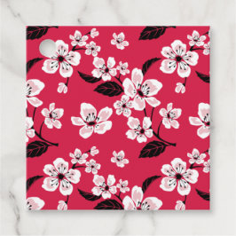 CHERRY BLOMMAR - SAKURA (RED) GÅVOR ETIKETTER