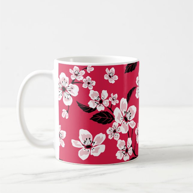 CHERRY BLOMMAR - SAKURA (RED) KAFFEMUGG (Vänster)