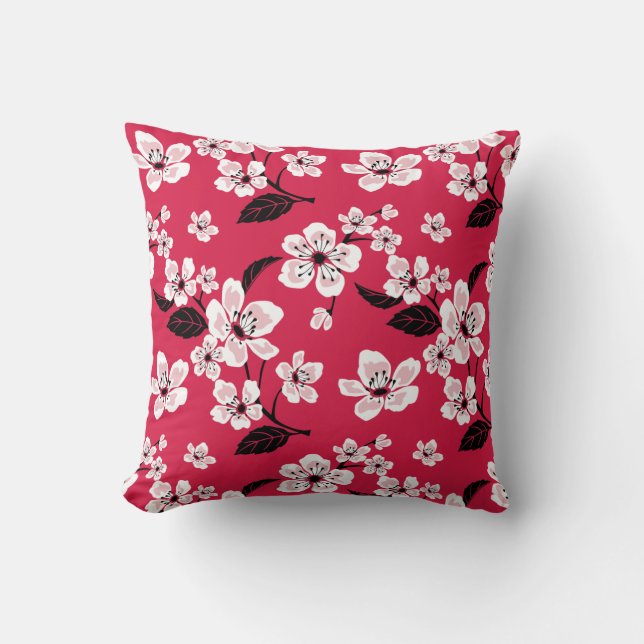 CHERRY BLOMMAR - SAKURA (RED) KUDDE (Framsida)