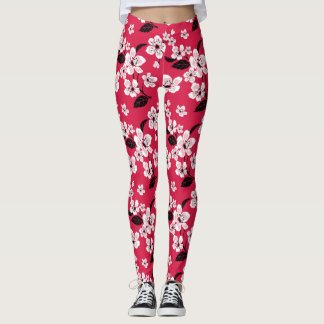 CHERRY BLOMMAR - SAKURA (RED) LEGGINGS