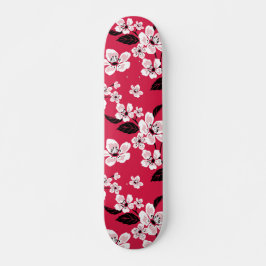 CHERRY BLOMMAR - SAKURA (RED) MINI SKATEBOARD BRÄDA 18,5 CM