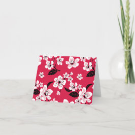 CHERRY BLOMMAR - SAKURA (RED) TACK KORT