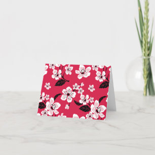 CHERRY BLOMMAR - SAKURA (RED) TACK KORT