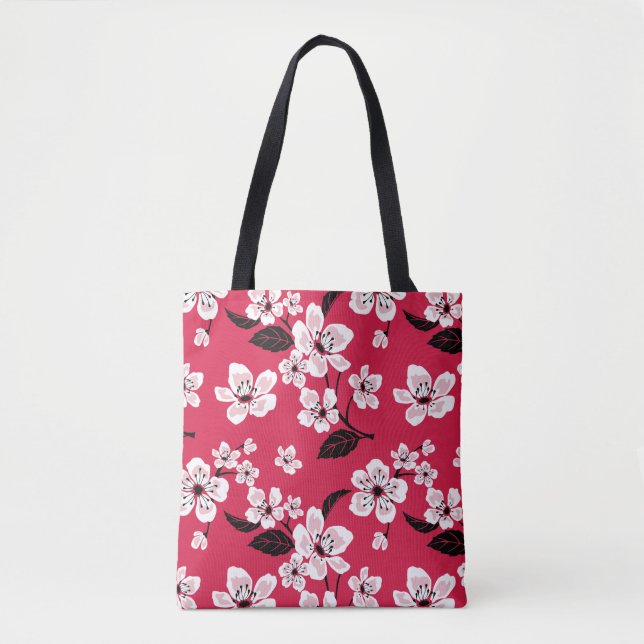 CHERRY BLOMMAR - SAKURA (RED) TYGKASSE (Framsida)