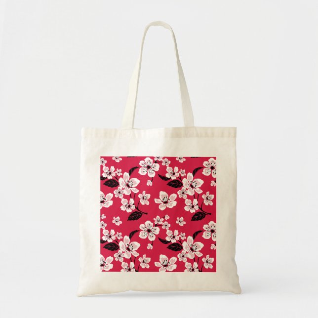 CHERRY BLOMMAR - SAKURA (RED) TYGKASSE (Framsidan)