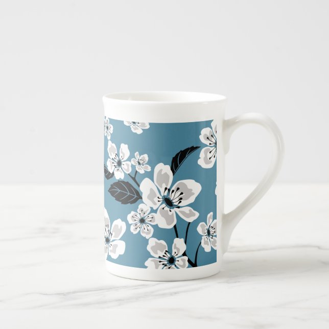 CHERRY BLOMMAR - SAKURA (ROKY BLUE) BENPORSLIN MUGG (Höger)