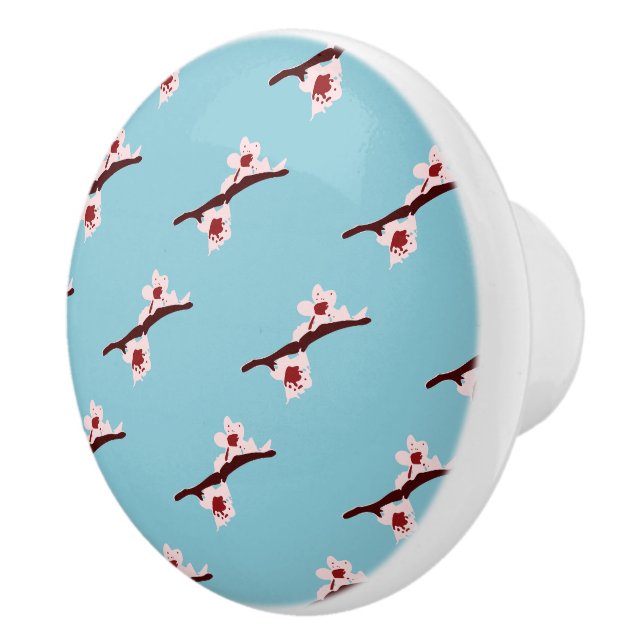 Cherry Blommar, Sakura, Rosa Blommönster Knopp (Höger)