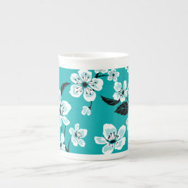 CHERRY BLOMMAR - SAKURA (TEAL) BENPORSLIN MUGG