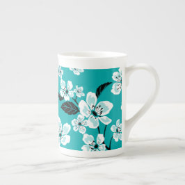 CHERRY BLOMMAR - SAKURA (TEAL) BENPORSLIN MUGG