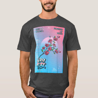 Cherry Blommar Sakura Träd Retro T Shirt