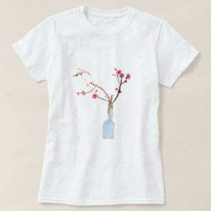 Cherry Blommar sakura vattenfärgsart T Shirt