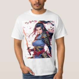 Cherry Blommar Samurai Katana Warrior Anime 🌸 ⚔️ T Shirt