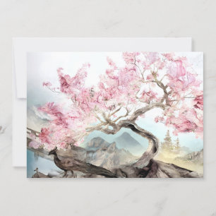 Cherry Blommar Sergranat Julkort