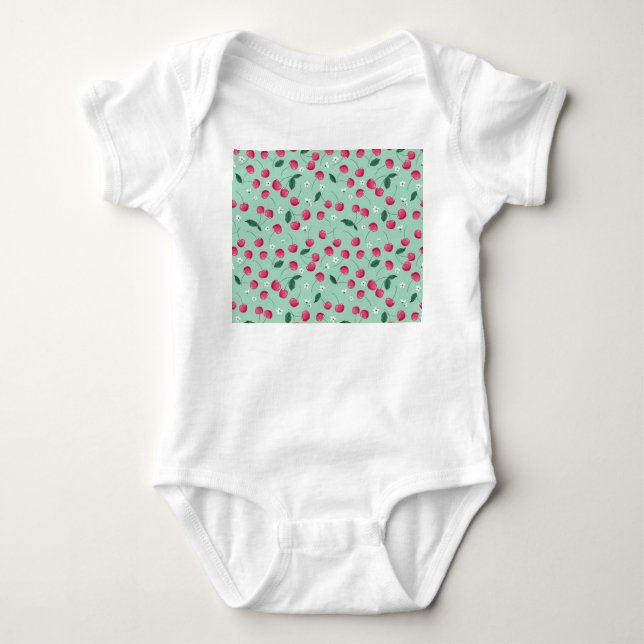Cherry Blommar: Sommardesign T Shirt (Framsida)