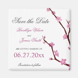 Cherry Blommar Spara datum magneter