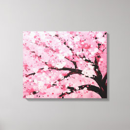Cherry Blommar Splendor japansk Art Canvastryck