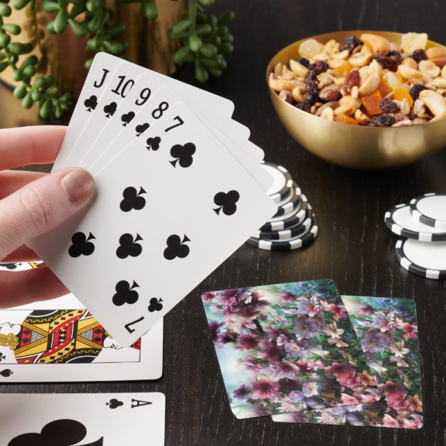 Cherry Blommar Stänk Casinokort (På plats)