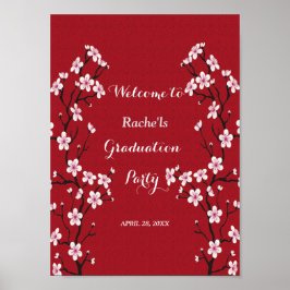 Cherry Blommar Studenten Poster