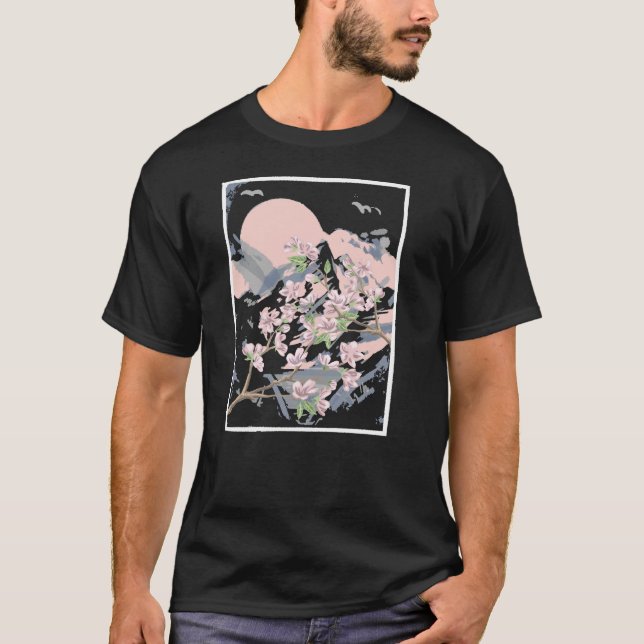 Cherry Blommar T Shirt (Framsida)