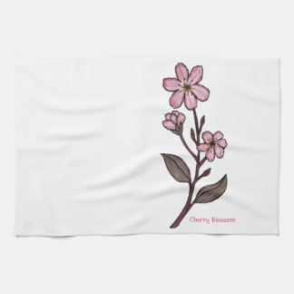 Cherry Blommar Tea Towel Kökshandduk