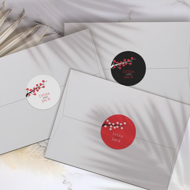 Cherry Blommar ThLED Wedding Stickers (Skapare uppladdad)