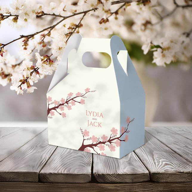 Cherry Blommar Thmet Bröllop Presentaskar (Skapare uppladdad)