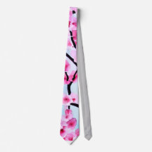 Cherry Blommar Tie