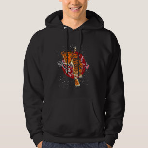 Cherry Blommar Tiger Hoodie