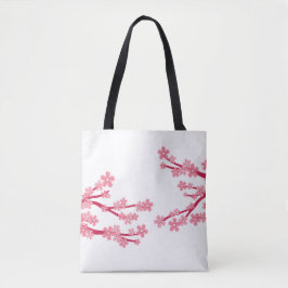Cherry Blommar Tote Bag Tygkasse