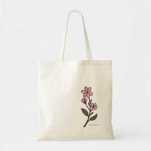 Cherry Blommar Tote Bag Tygkasse