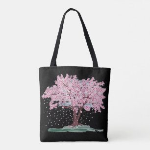 CHERRY BLOMMAR TRÄD TOTE PURSE TYGKASSE