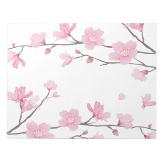 Cherry Blommar - transparent bakgrund Anteckningsblock