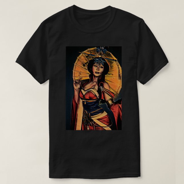 Cherry Blommar Umbrella T Shirt (Design framsida)